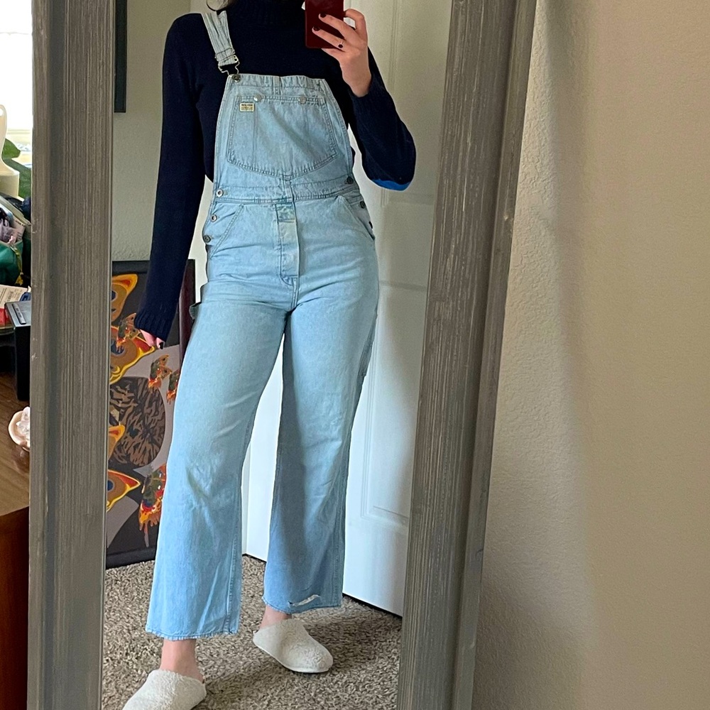 Vintage GUESS denim overallss